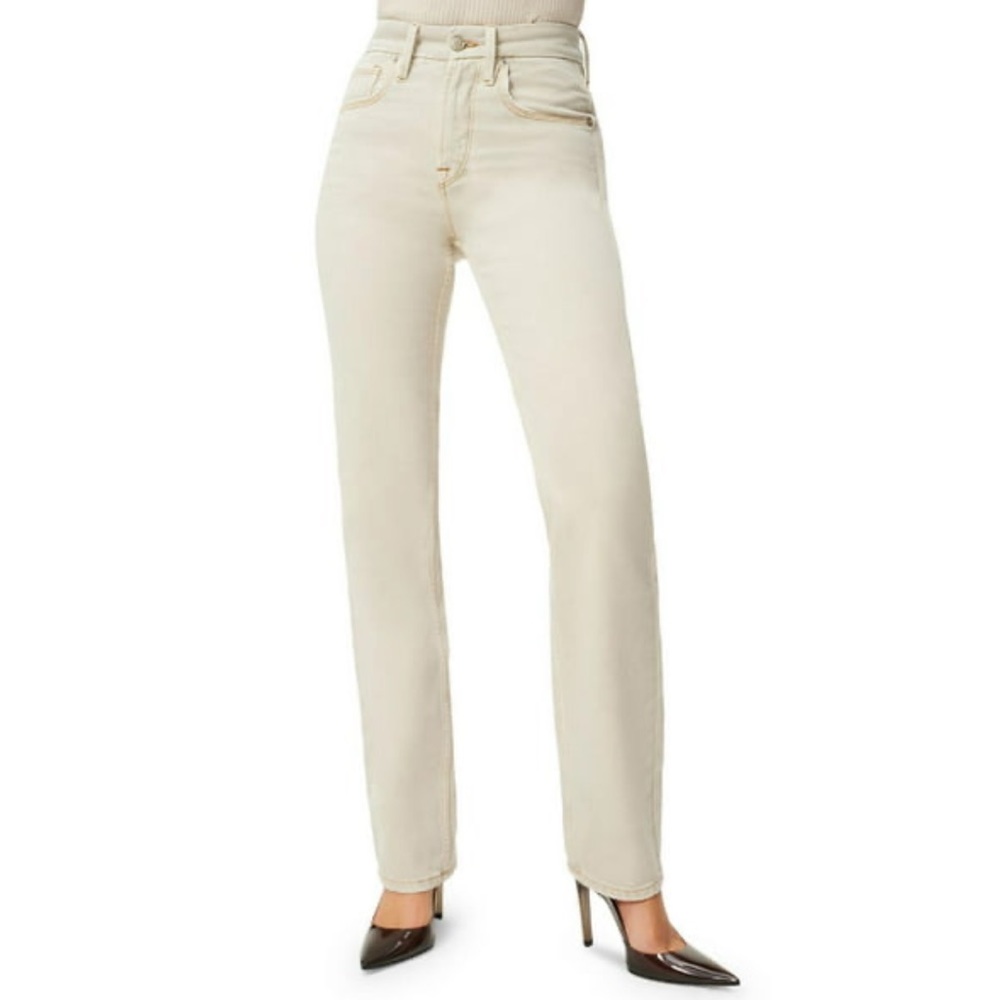 GOOD AMERICAN 90s Icon High Rise Straight Leg Jeans - 25